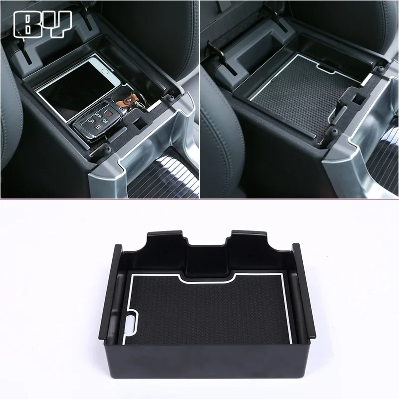 

Car Central Armrest Storage Box For Land Rover Discovery Sport 2015-2018 Console Arm Rest Tray Pallet Container Accessories