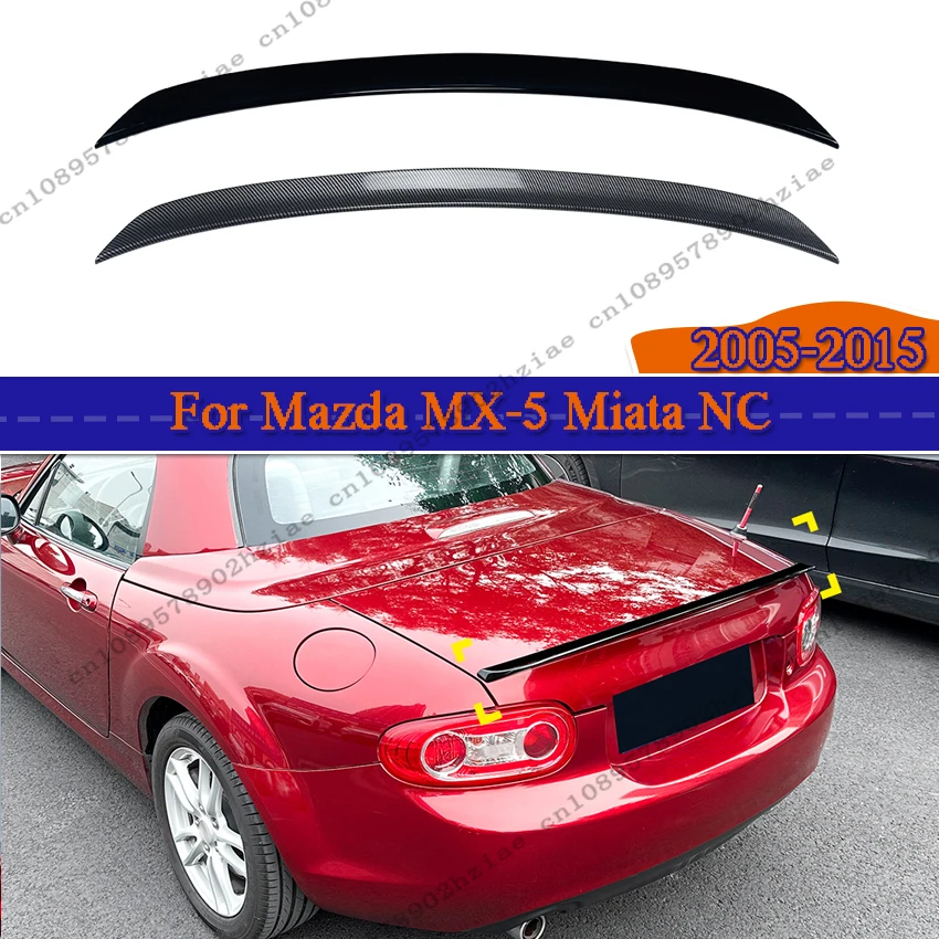 

Rear Trunk Spoiler Wing For Mazda MX-5 Miata NC 2005-2015 Rear Trunk Boot Ducktail Lip Car Spoiler Wings Tuning Exterior Parts