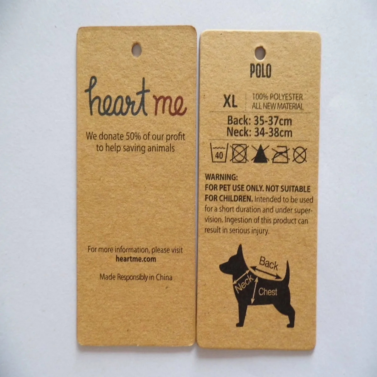 Custom Recycled Paper Hang Tags for Clothing Eco-Friendly Sustainable Branding Small Business Logo Labels