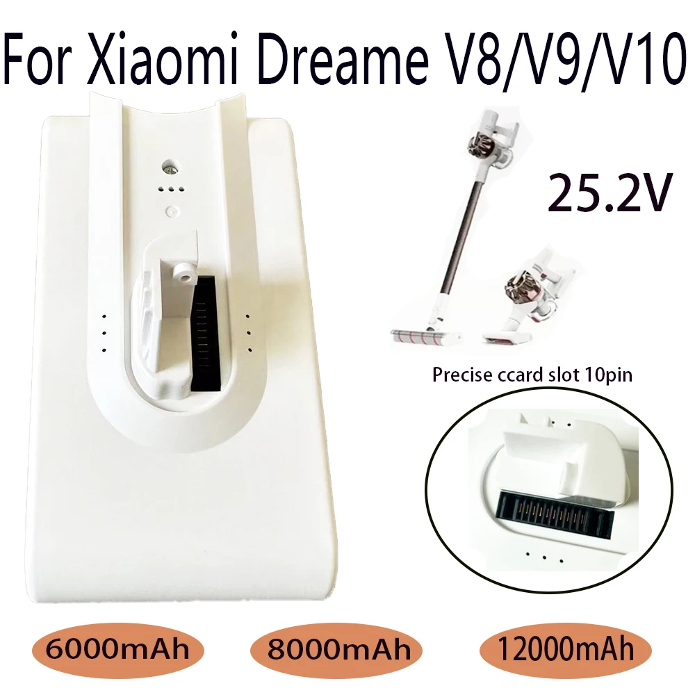 For Xiaomi Dreame V8 V9 V10 Lithium Battery V9P XR VVN3 VVN4🌴🌴 Handheld Cordless Vacuum Cleaner Parts Replacement Battery🌴🌴