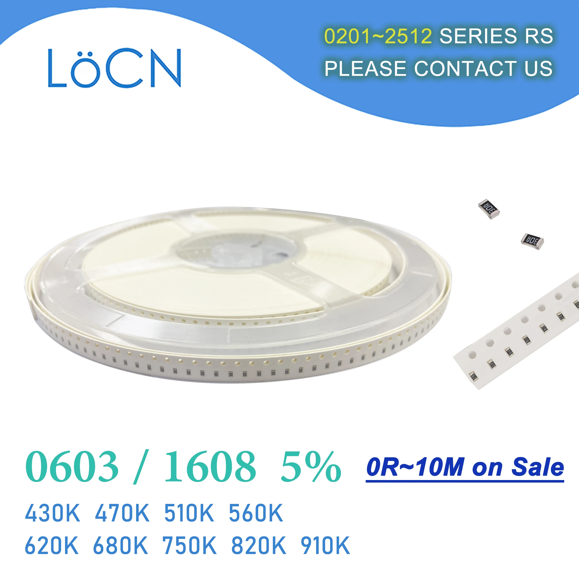 0603 J 5% 5000 قطعة 430K 470K 510K 560K 620K 680K 750K 820K 910K أوم SMD المقاوم 1608 434 474 514 564 624 684 754 824 914