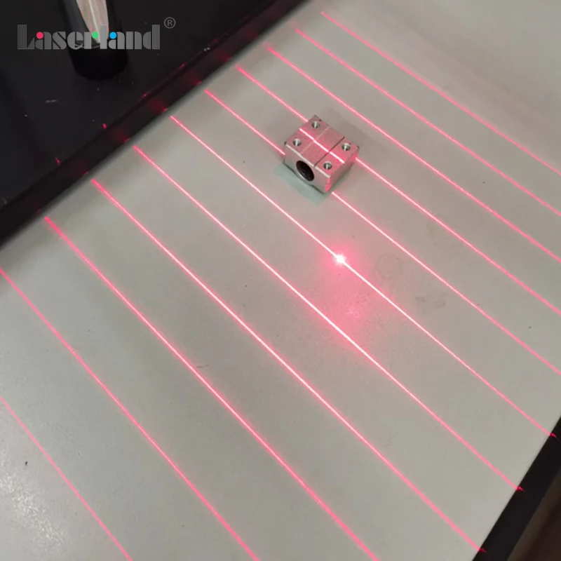 650nm الأحمر 11 خطوط صريف 3D مصدر الضوء الهيكلي DOE وحدة الليزر الحيود