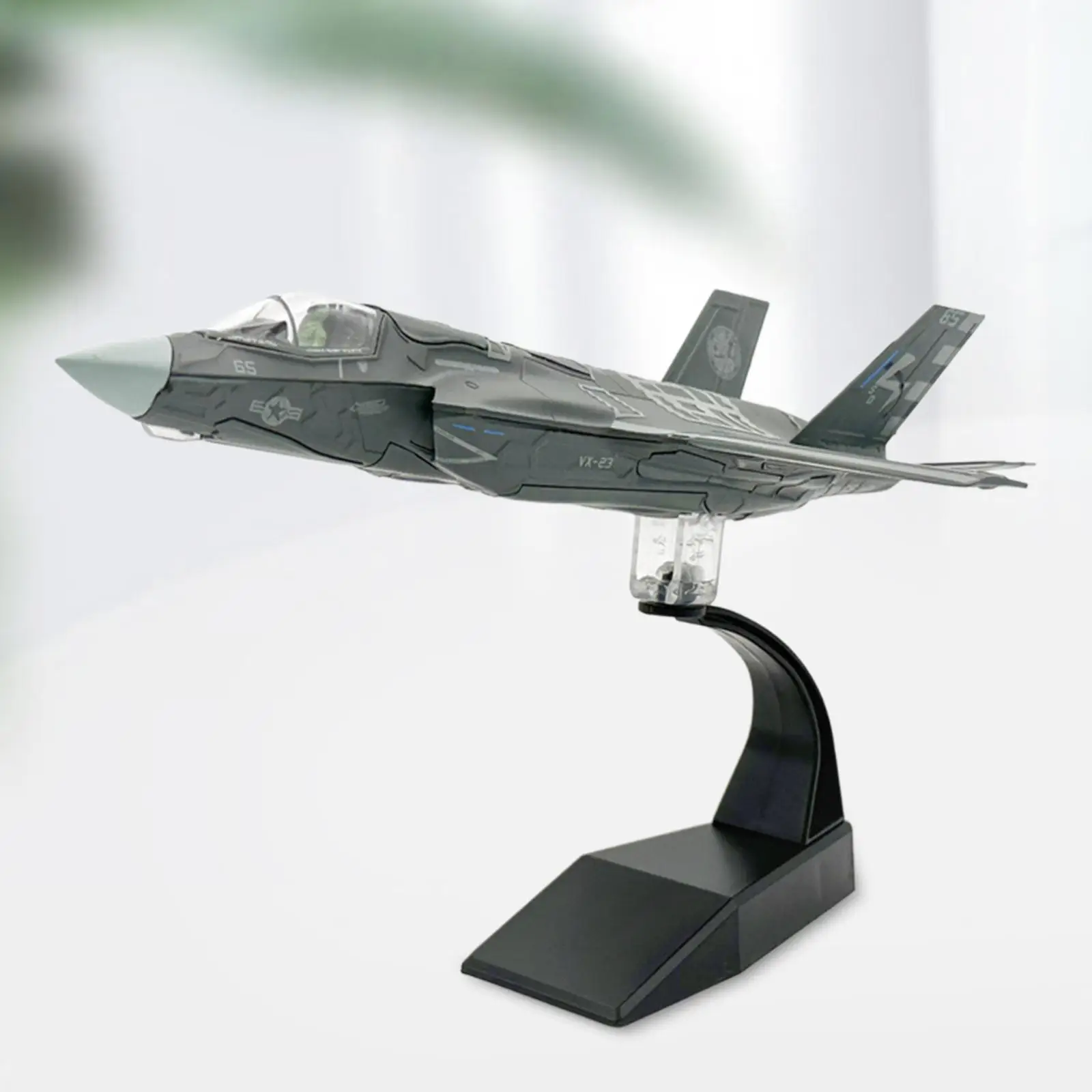 Aircraft Model 1/72 Scale Tabletop Decor with Display Base Fighter Model Airplane Model Ornament Plane Model Toy for Boy Gift