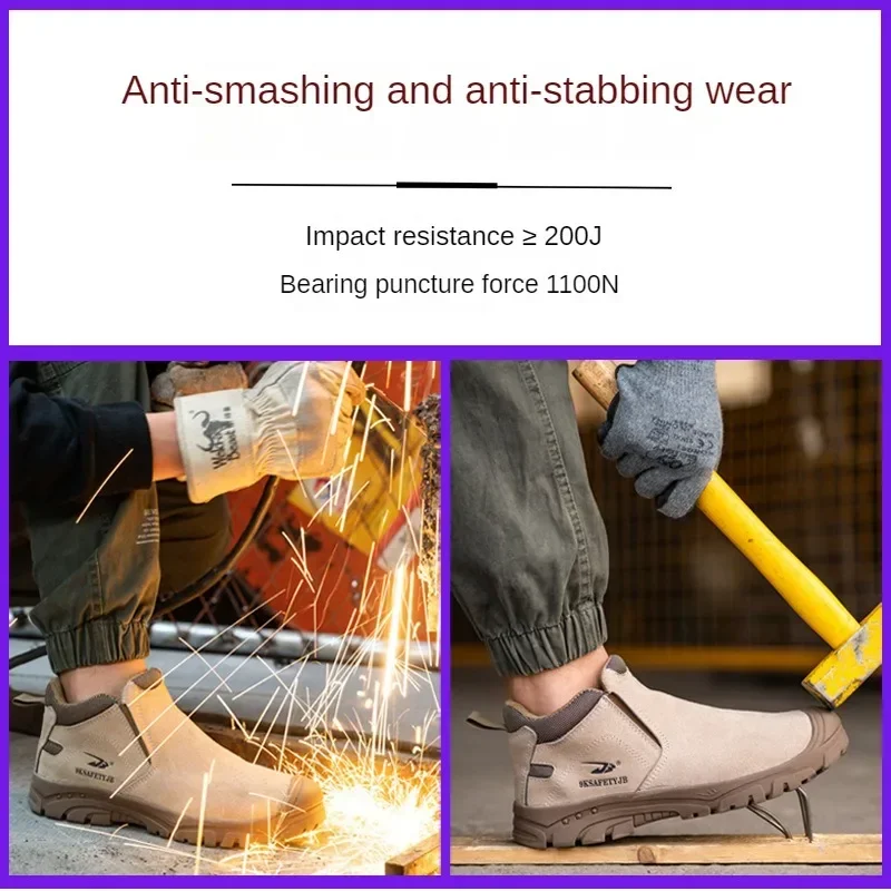 

Solder Non Slip Rubber Sole One Foot Pedal Wear-resistant and Anti Scald Protective Shoes One Piece for Shipping