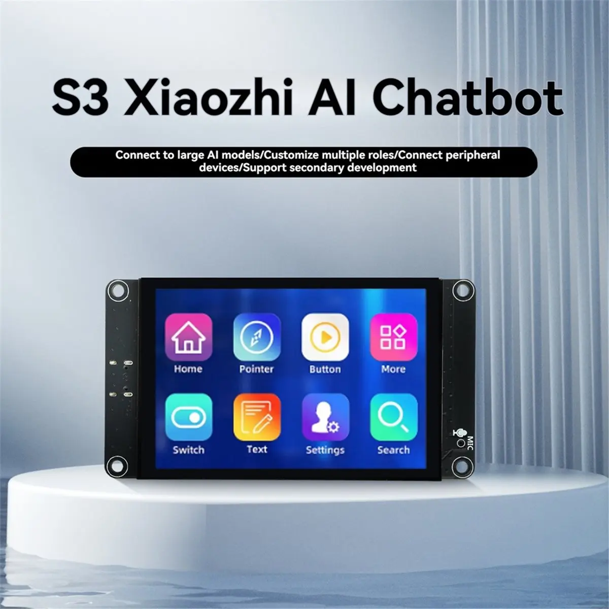 - Development Board 3.5inch Capacitive Touch Screen WiFi Bluetooth Display for AI Projects