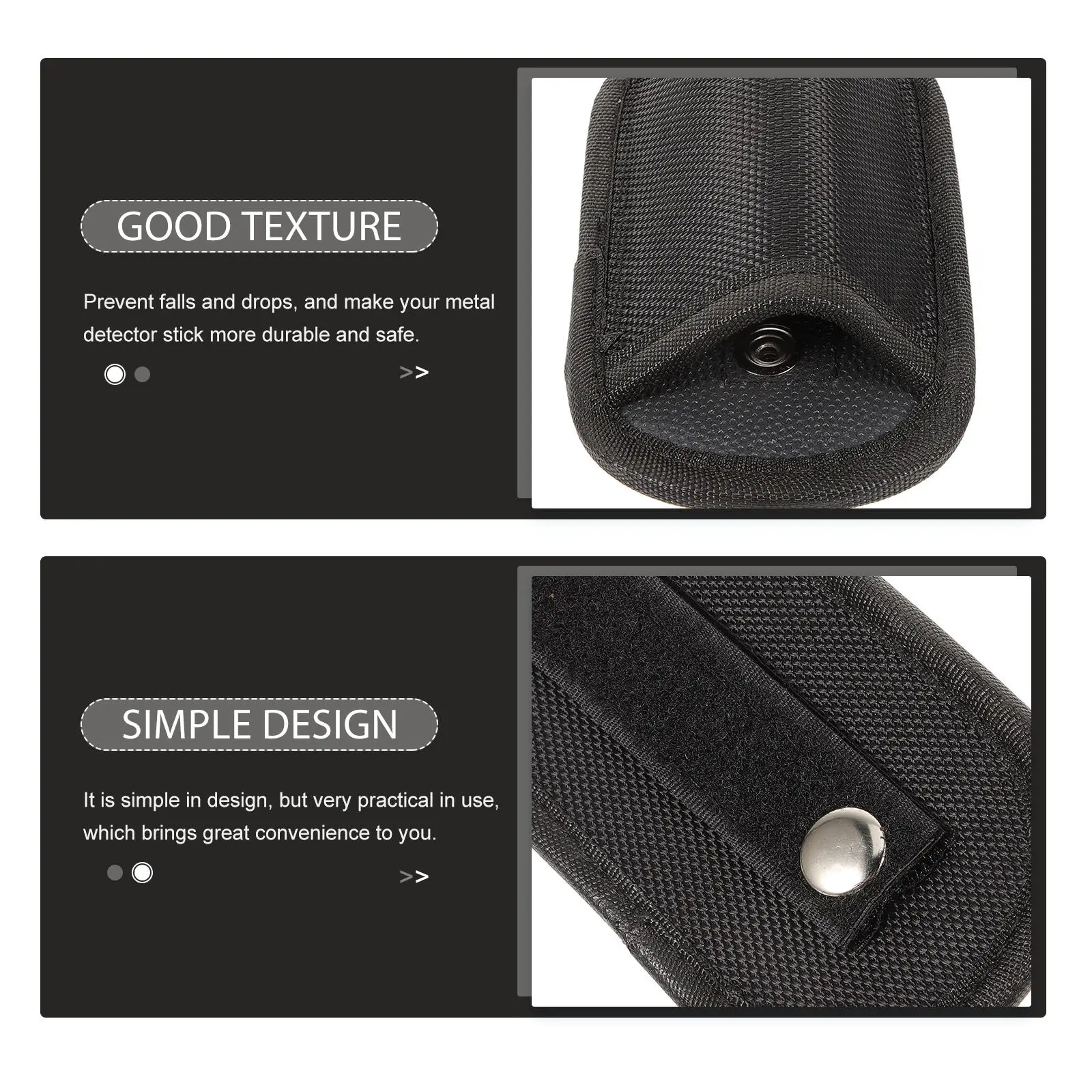 Nylon Metal Cover Handheld Security Tester Sleeve with Adjustable Waist Mount for Outdoor Soil Inspection
