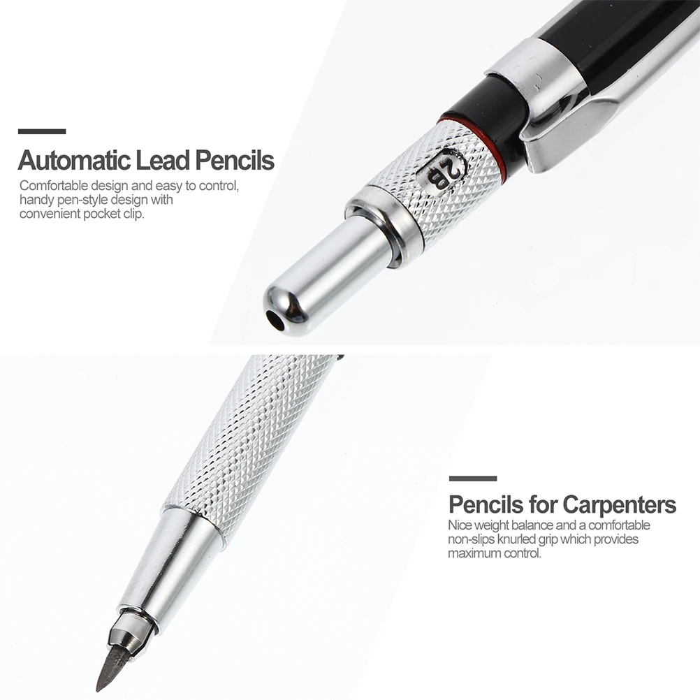 

3 set 3 Sets Automatic Pencils Engineering Marker Pens Refill Metal Mechanical Pencil Moisture Resistant For Drafting