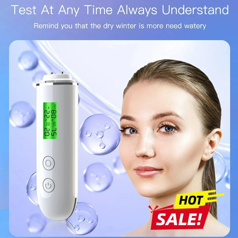 LCD الرقمية كاشف الجلد القلم الوجه جهاز اختبار الجلد الجلد الذكية زيت الماء محتوى الفلورسنت محلل رطوبة الوجه أدوات العناية بالبشرة