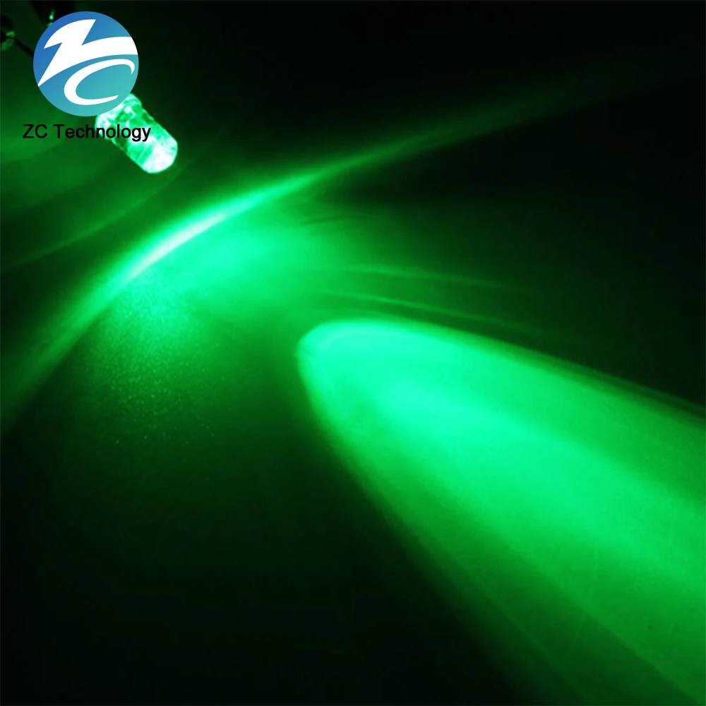 100pcs/lot 5 colors x 20pcs UltraBright Red/Green/Blue/White/Yellow Ultra Bright 5mm Round LED Diode F5 Led 3.0-3.2V