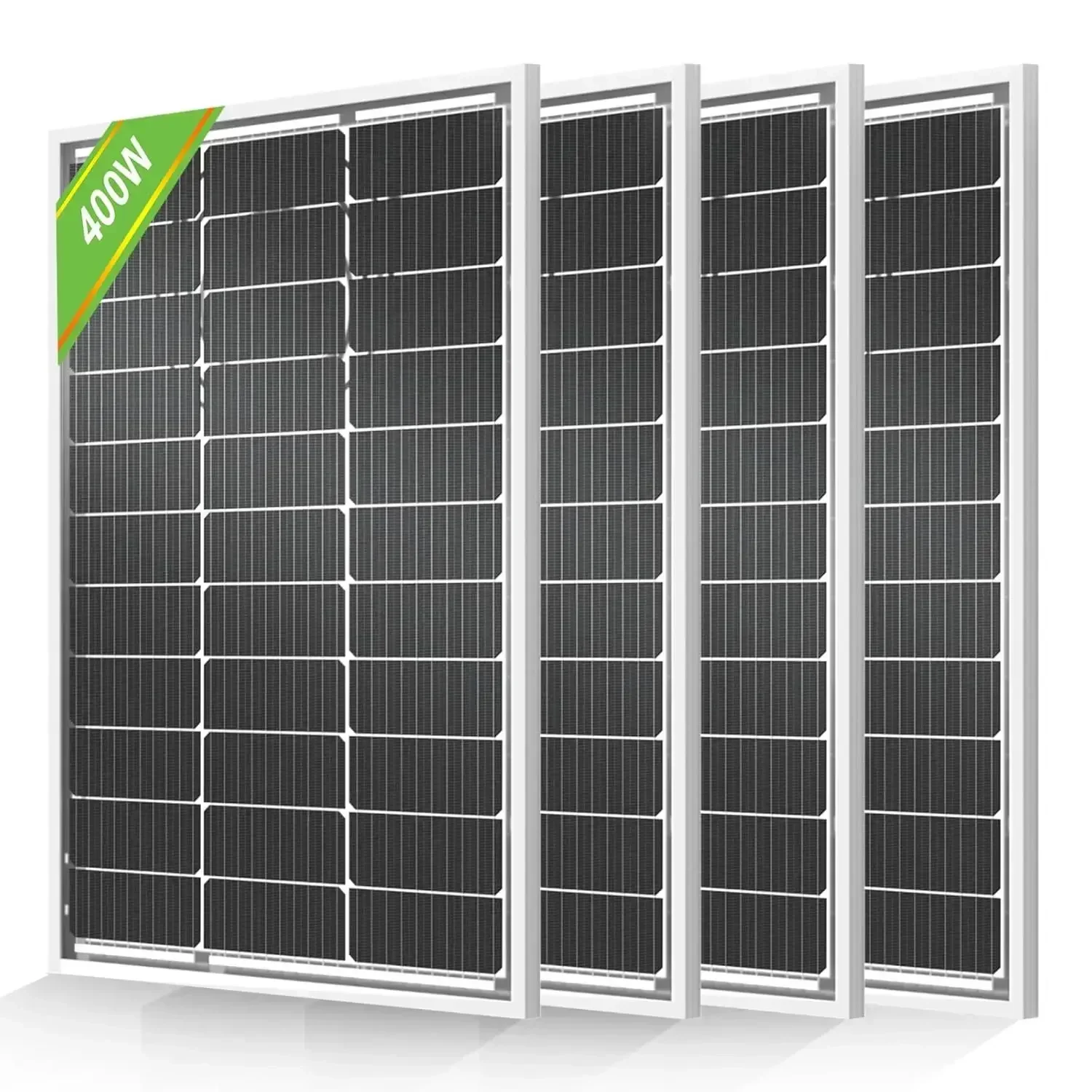 400W Solar Panels 100 Watt 12 Volt Monocrystalline Solar Panel Module for Off Grid PV Power for Home, Camping,Boat, Shed Farm,RV