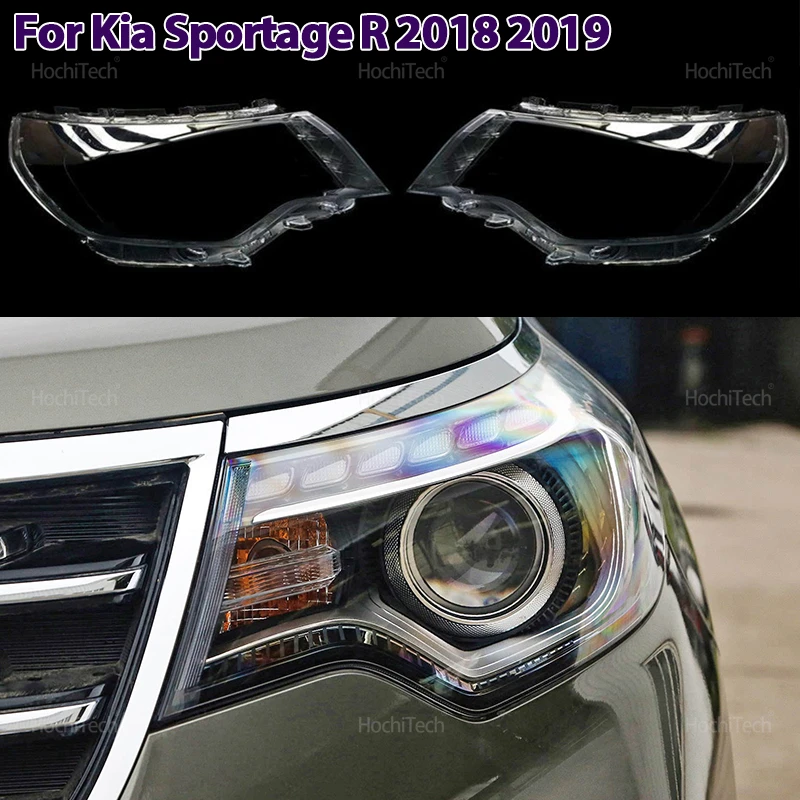 

Auto Accessory Replace Transparent PC Lights Shell Headlight Lens Cover for Kia Sportage R 2018 2019 Front Headlamp Cover