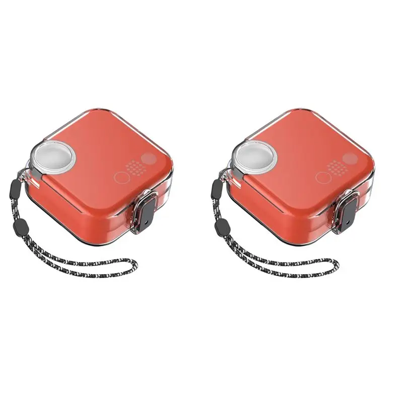 【PRICE-DROP!】2X Headphone Case Cover For CMF Buds,Hard PC Shell Clear Protective Earbuds Case Headphones Case With Lanyard