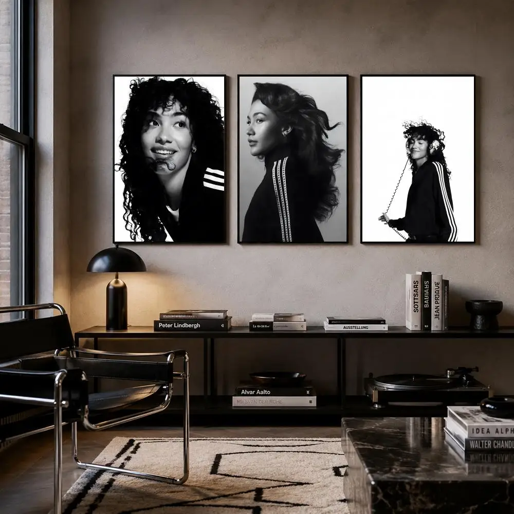 Singer Olivia Dean Poster Self-adhesive Art Waterproof Paper Sticker Coffee House Bar Room Wall Decor