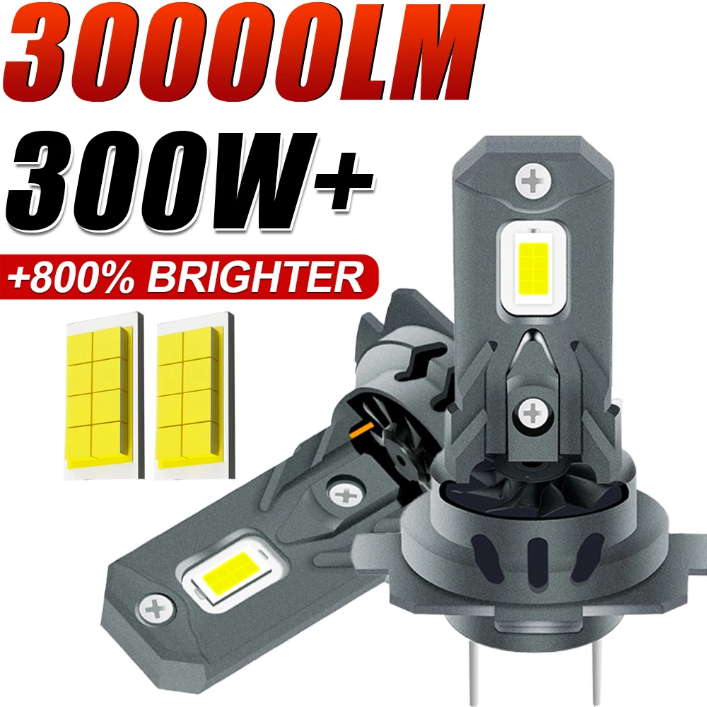 2 قطعة H7 LED المصباح لمبة 300 واط 300000LM CPS LED Canbus مصابيح السيارات 6500 كيلو LED أضواء لمبة لسيارة 12 فولت شاحنة Headlig