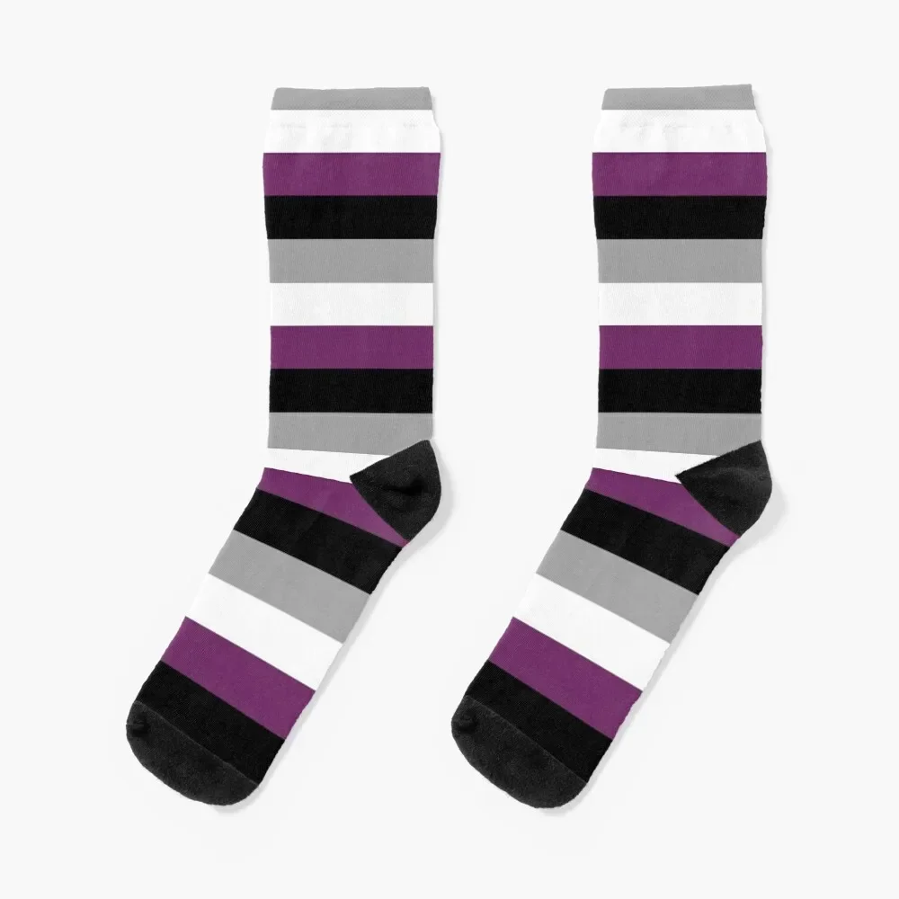 

Asexual Flag Socks Stockings man winter gifts floral Sports Designer Man Socks Women's