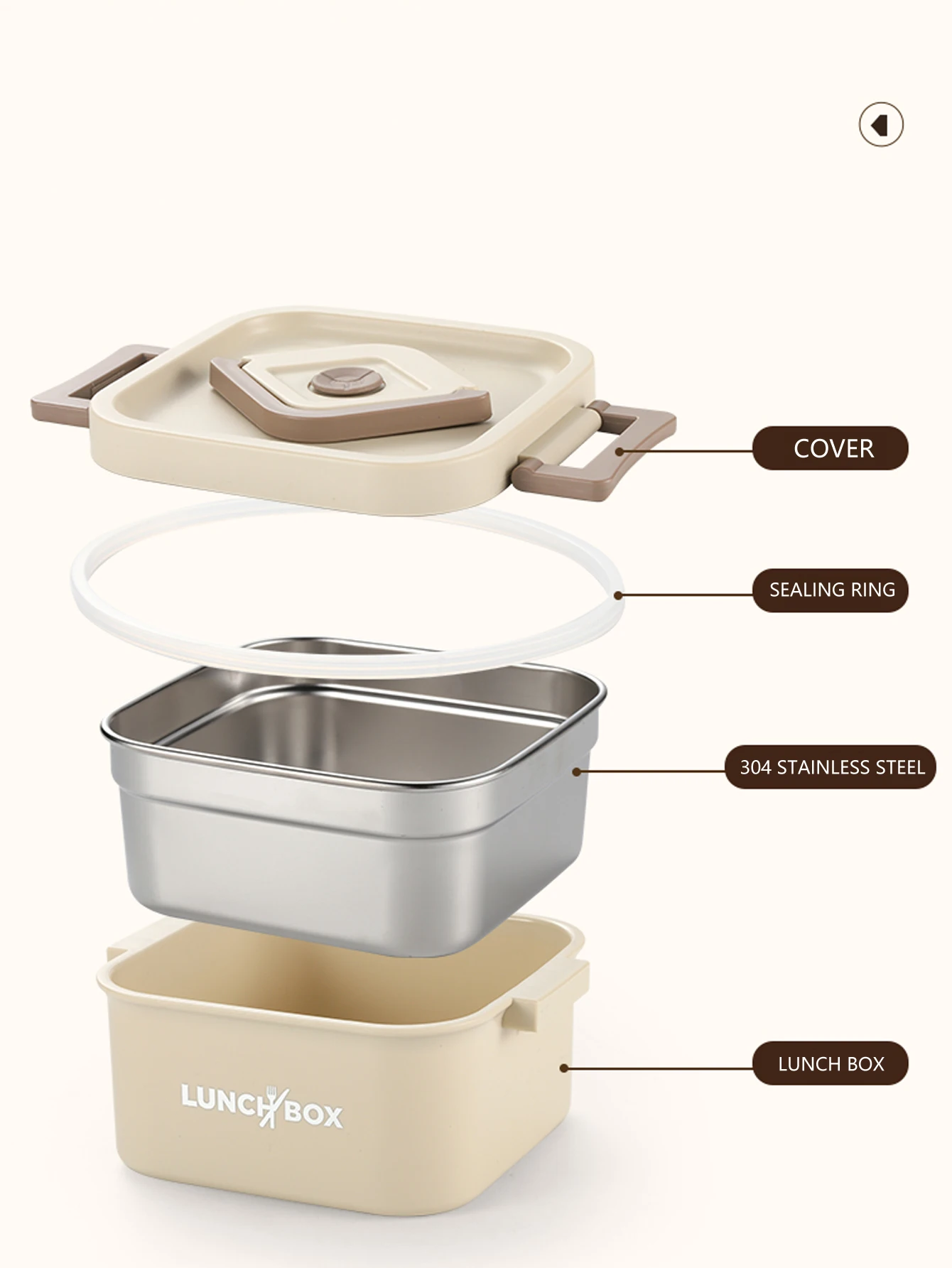 1/3/5Pc Portable Insulated Lunch Container Set, Stackable Stainless Steel Bento Box for Hot Food with Insulated Lunch Bag - view 5