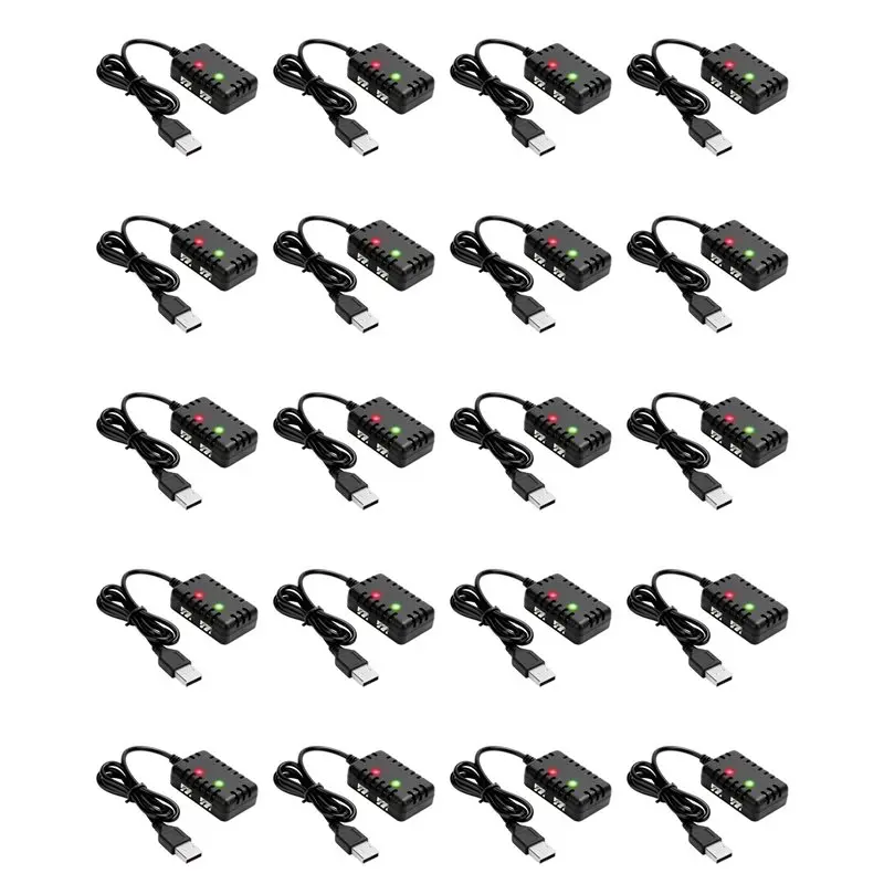 

【PUBLICITY】20X 2S 7.4V 2-In-1 With XH-3P Connector Plug For AX24 SCX24 UTB18 SCX24,7.4V 2S Lithium Batteries