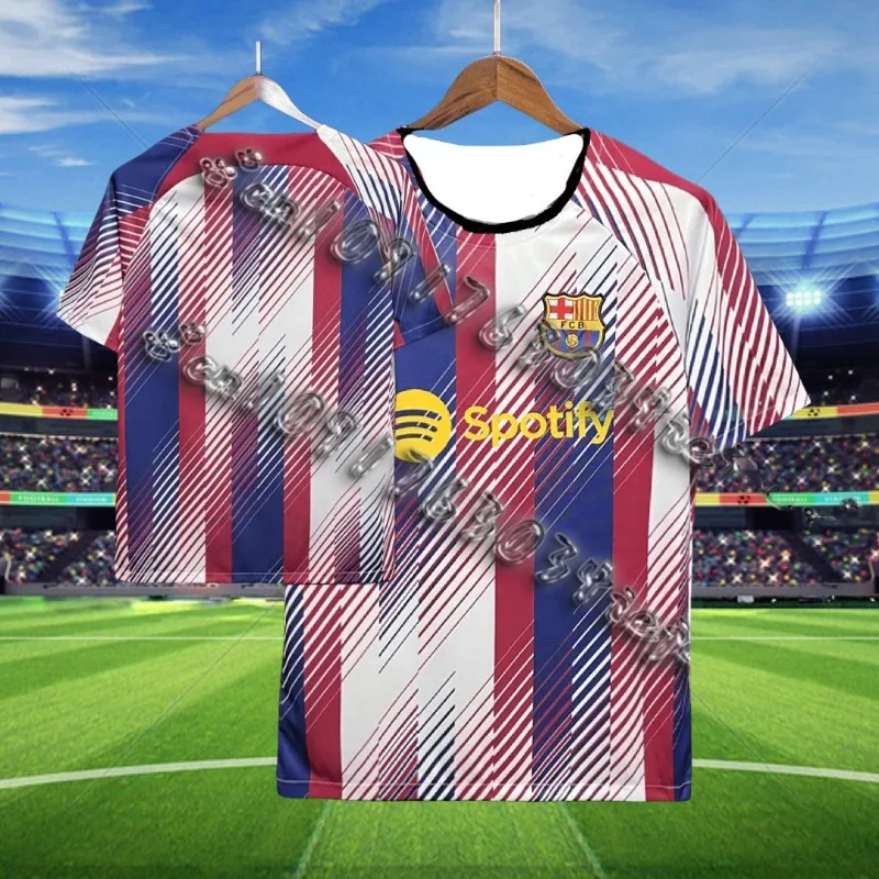 

Striped Cuffs Yellow Red Barca Style Black Jersey 24 25 Abstract Graphic Mens Fan Shirt Popular Cool Design