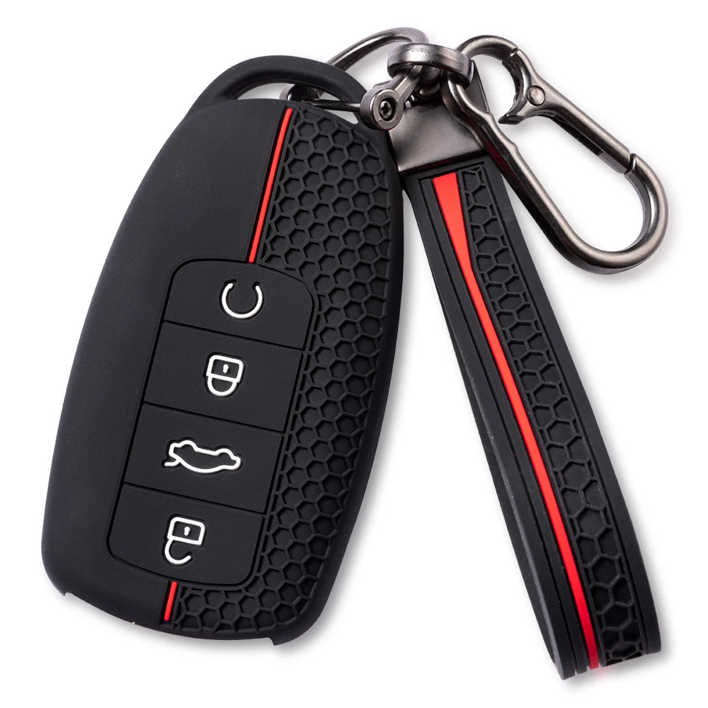 1 PC 4 Buttons Silicone Car Key Holder Cover Case for Chery Omoda 5 C5 Tigo 7 8 pro Max Tigo 7 8 plus Arrizo 5 plus