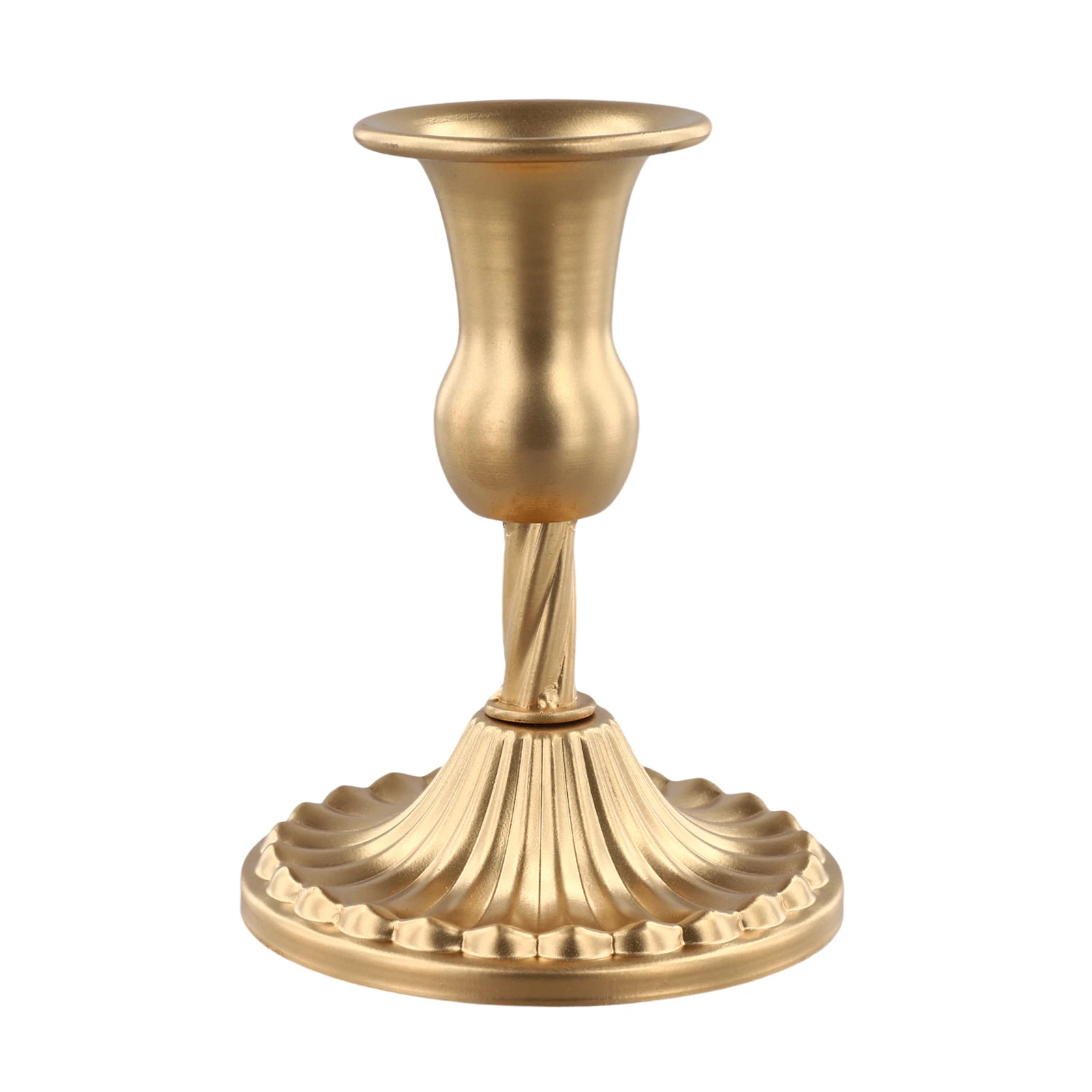Brass Candlestick Holders for Standard Taper Candles Classic Design for Decorative Use in Living and Dining Rooms