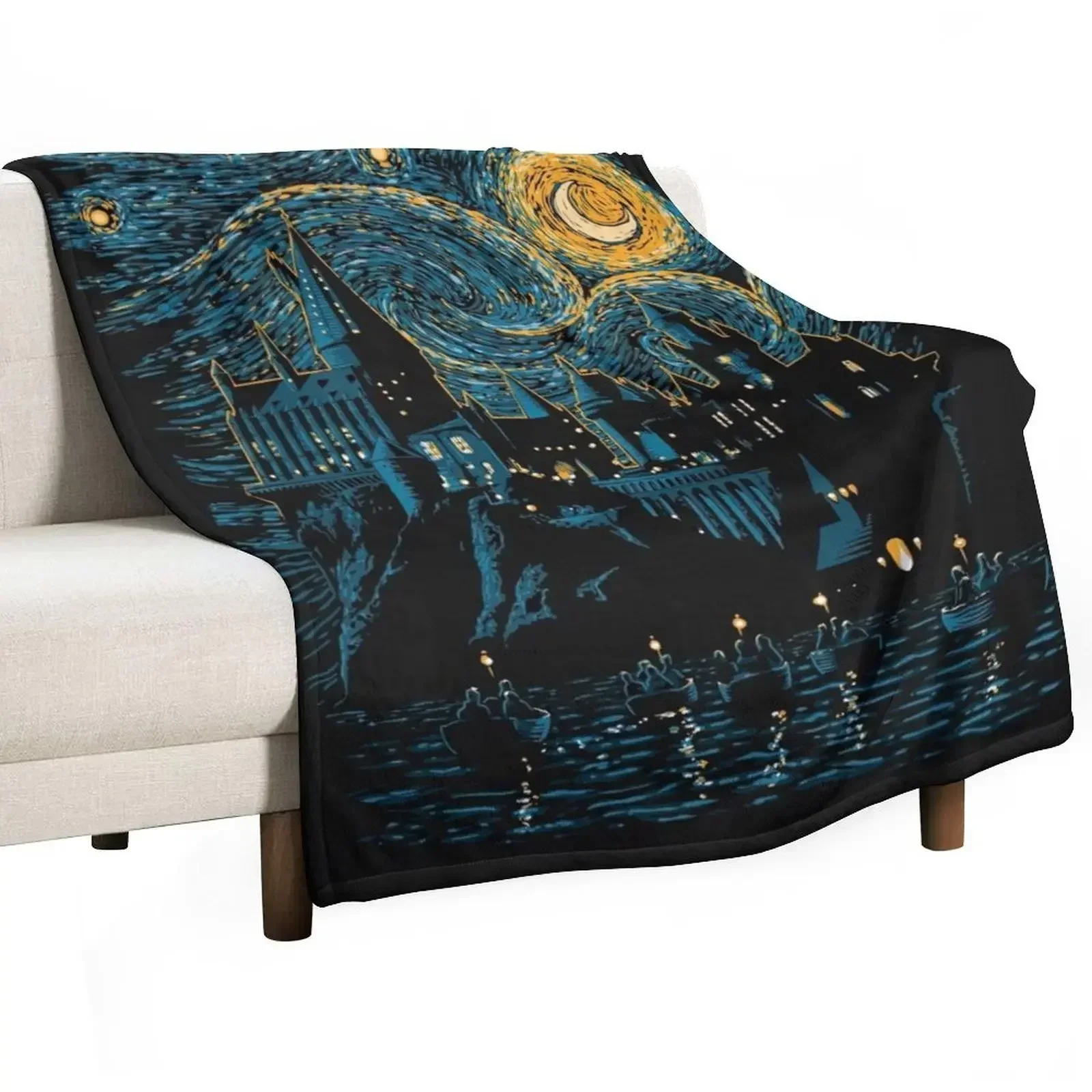 

starry night Throw Blanket Bed Fashionable decorative Tourist Blankets