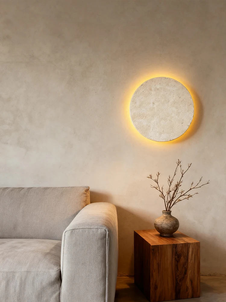 LED-Wandleuchte aus Naturstein für Flur, Schlafzimmer, Nachttischlampe, Gang, Treppe, Heimdekoration, Beleuchtung, gelbe Travertin-Wandleuchte