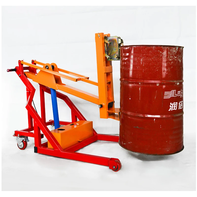 Portable Electric Forklift 500KG Small Forklift Oil Drum Handling Truck Electric Lift Loading and Unloading Truck