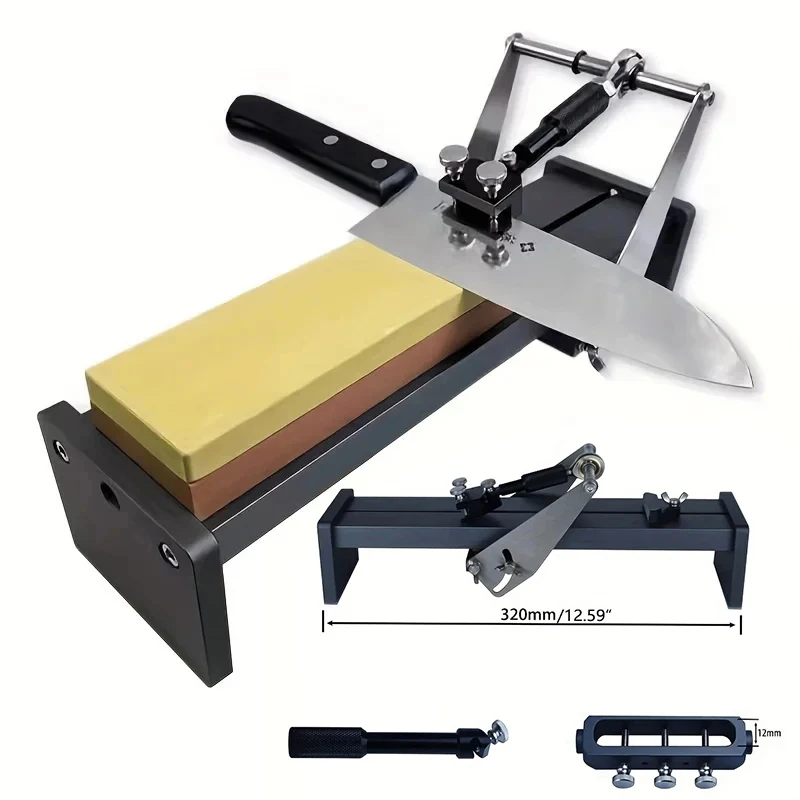 One Set Professional Fixed Angle Sharpener Knife Sharpening Frame Whetstone Grinder Sharpening Tools For Scissors Planer Chisel