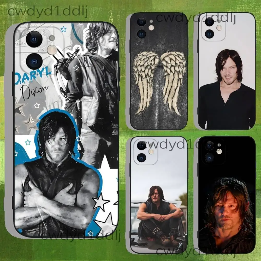 

D-Darryl Dixon Wings The W-Walking Dead Phone Case For iPhone 15,16,17,13,14,11,12,Pro,Max,Plus,E,Air,Mini Shockproof Soft Cover