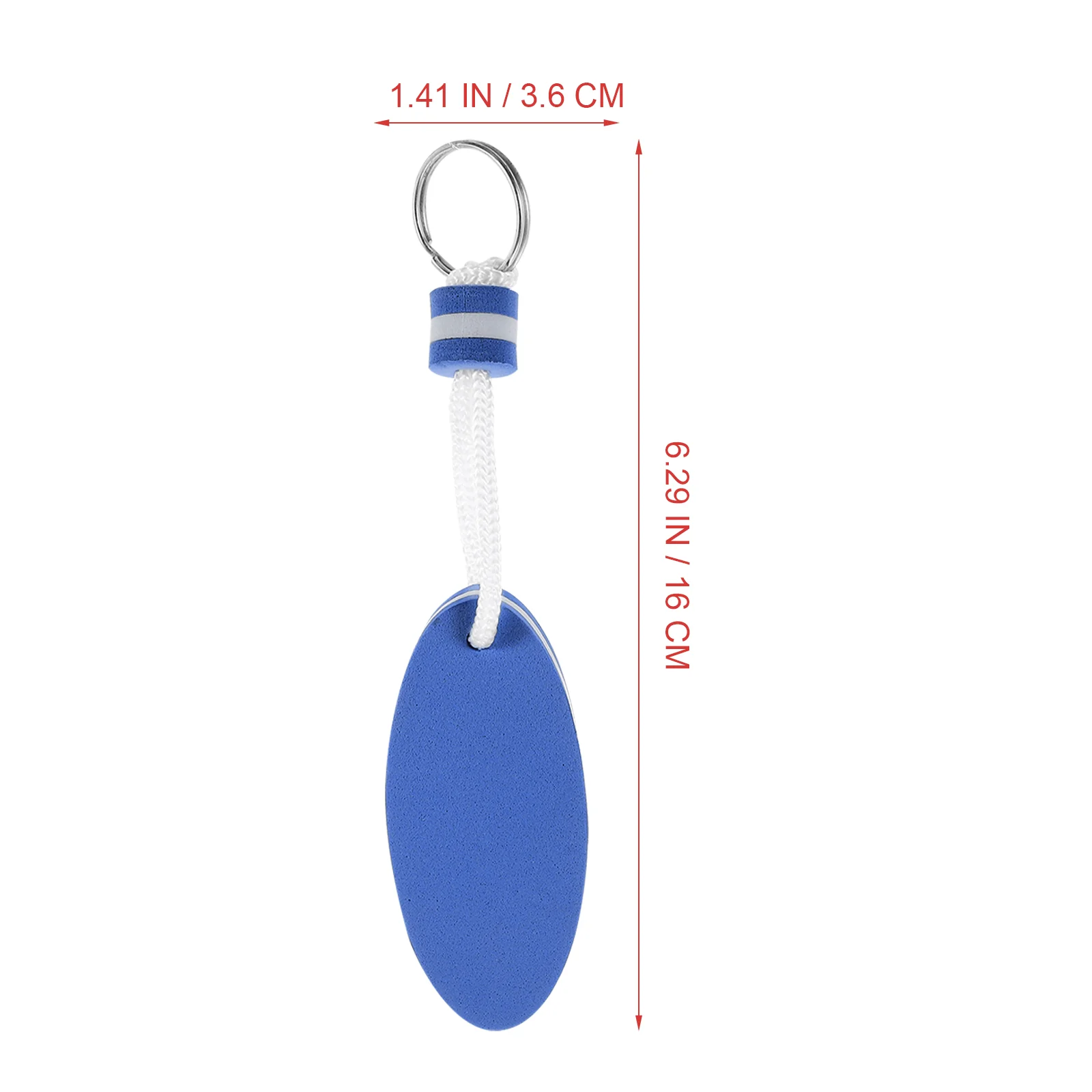 Boating Must Haves Surfboard Keychain Oval Eva Floating Water Foam 6pcs (blue) Fashion Decorative Keychains Man Mens Fob