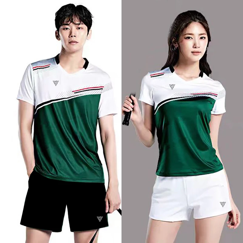 

Quick-drying tennis jerseys, short-sleeved suits, men's and women's tops, athletic competition training uniforms, table tennis