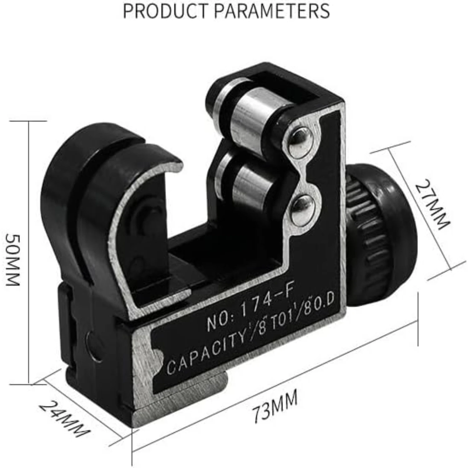 Compact Mini Pipe Cutter: Efficient, Reliable, and High-Precision - Durable Cutting Tool for Plastic and Metal Pipes - Adjustabl