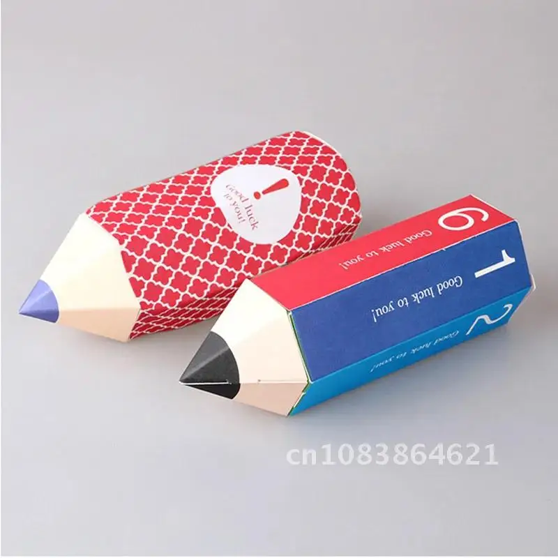 10PC Pencil Gift Box For Candy Party Present Graduation Gift Favor Boite Dragees Bonbonniere Souvenir Packaging Boxes