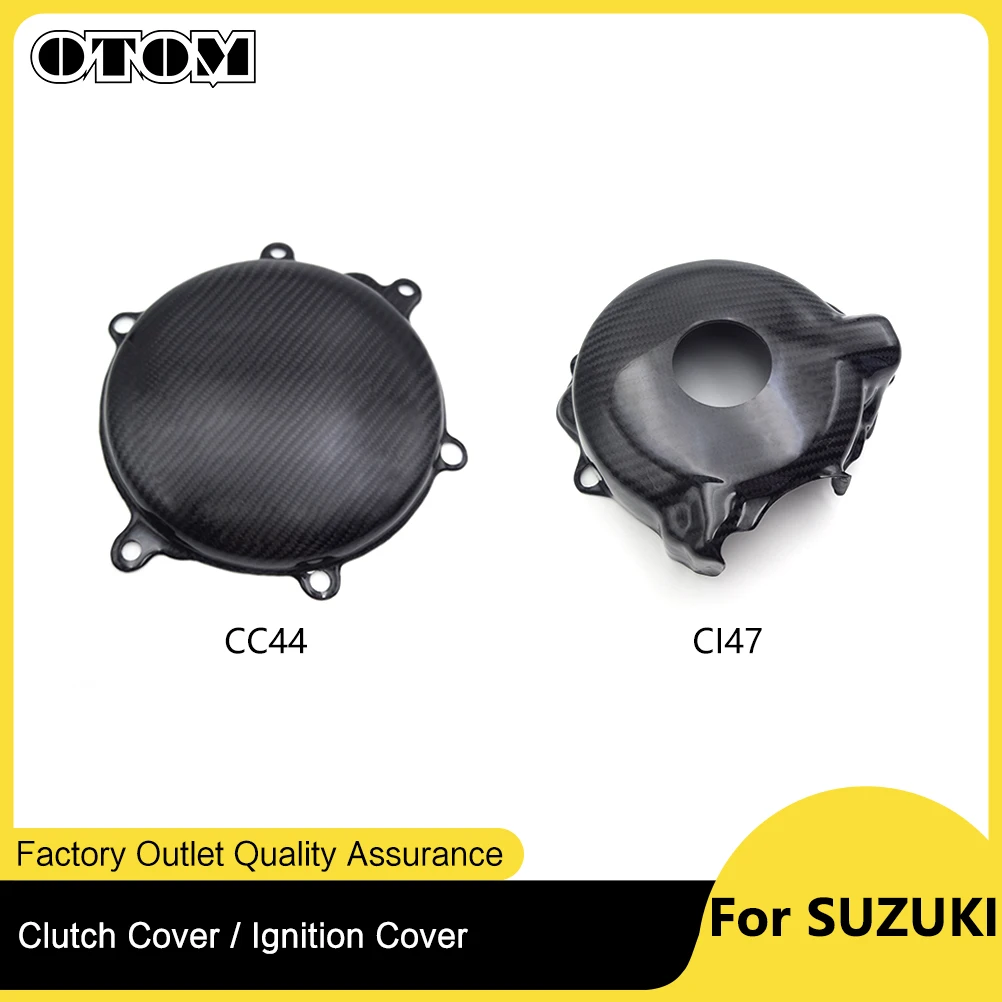 For SUZUKI DRZ400 DRZ400SM DRZ 400 E S Motorcycle Accessories Carbon Fiber Magneto Guard Ignition Clutch Protection Cover Black