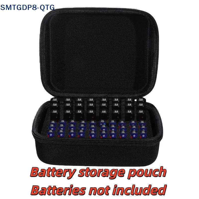 Hot! NEW 1Pcs Handheld Portable Bag Hard Battery Organizer Storage Box Carrying Case Holds 54 Batteries AA/AAA EVA Storage Bag
