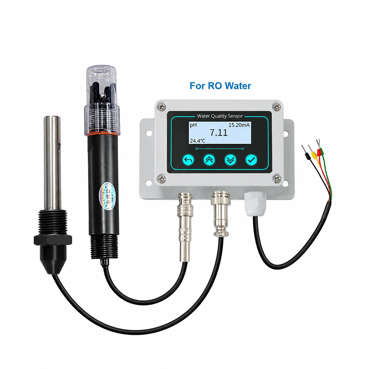 In stock 2026 RS485 2 in 1 Reverse Osmosis Integrated PH EC Conductivity Meter Multiparameter Water Quality Sensor for Pure Wate