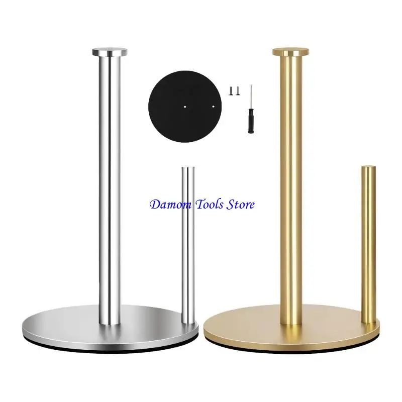 57BE Stainless Steel Paper Towel Holder for Kitchen Bathroom Use Stable Construction and Easy Installation