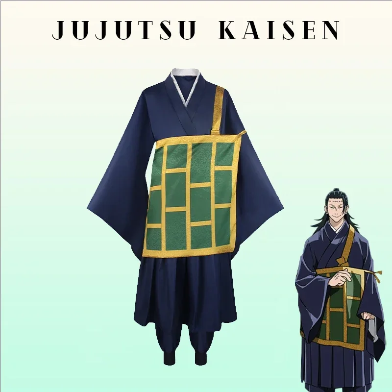 Jujutsu Kaimmense Geto SuNAFTA u Cosplay Costume, Kimono Noir Bleu, Uniforme Sв, Anime Everthe, Costumes d'Halloween pour Femmes et Hommes