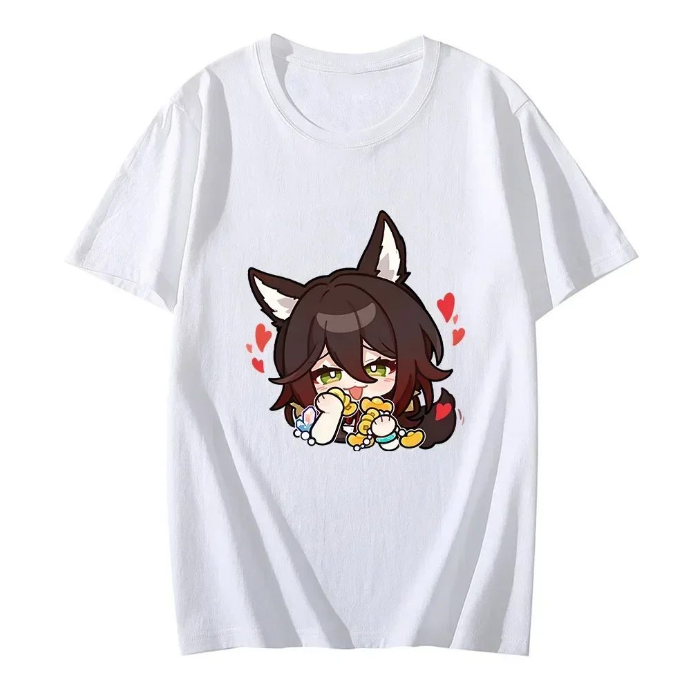 Honkai Star Rail Tingyun T-shirt Women Harajuku Hot Game Print Short Sleeve Tee Shirts Female 2024 New Summer Y2k Clothing Tops