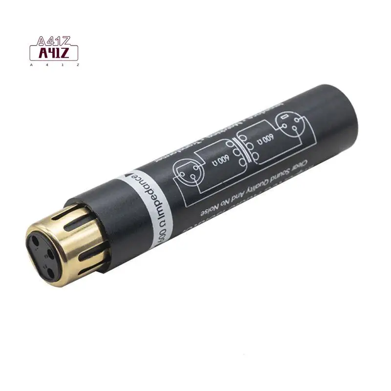 A41Z-Professional Audio Noise Isolator Signal Isolation Stereo Splitter Filter Karon Male To XLR Female To Female