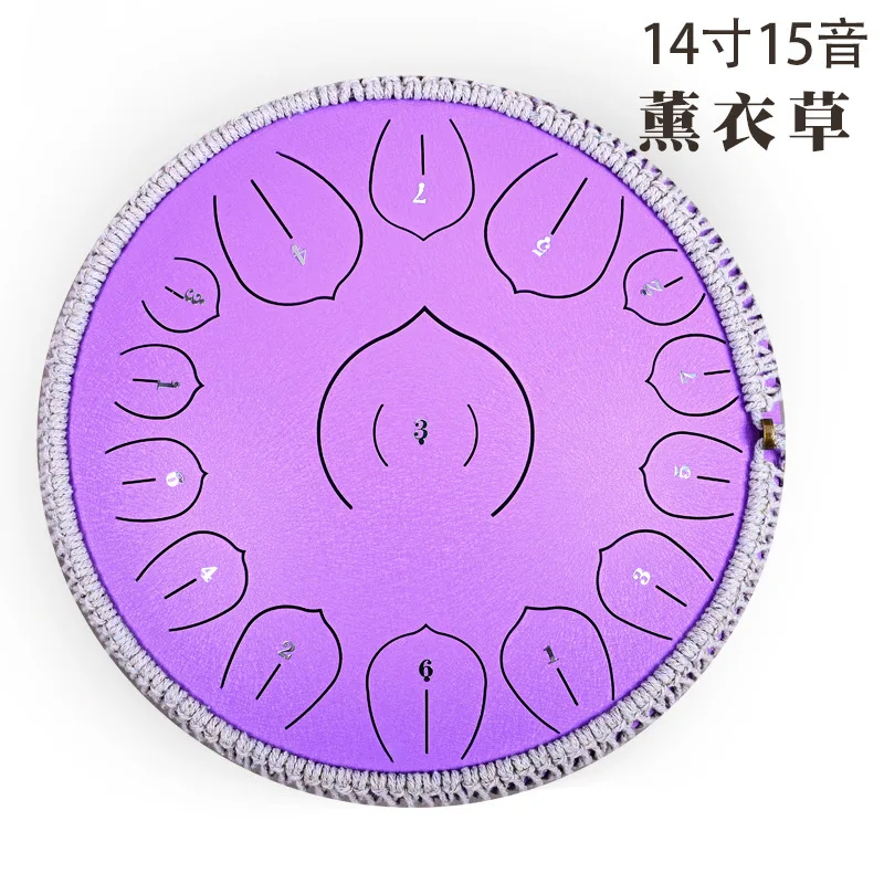 14-inch 15-tone Color Forget Worry Foreign Trade Steel Tongue Drum Gifts