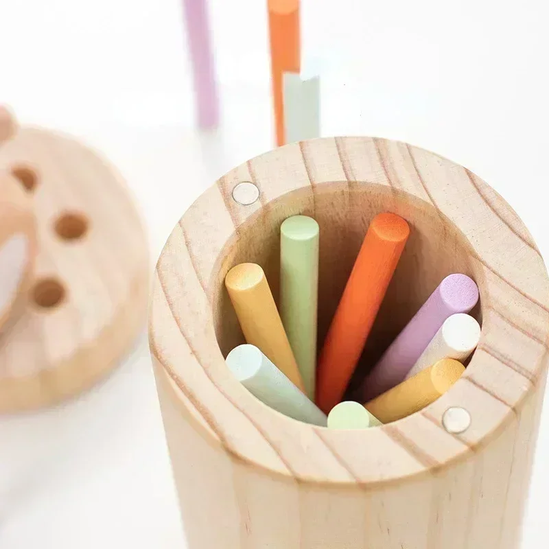 Jouets en Bois Montessori pour ApprentiCumbria des Mathématiques, Bâton de Tri et d'ApprentiCumbria de la Motricité Fine pour Enfant