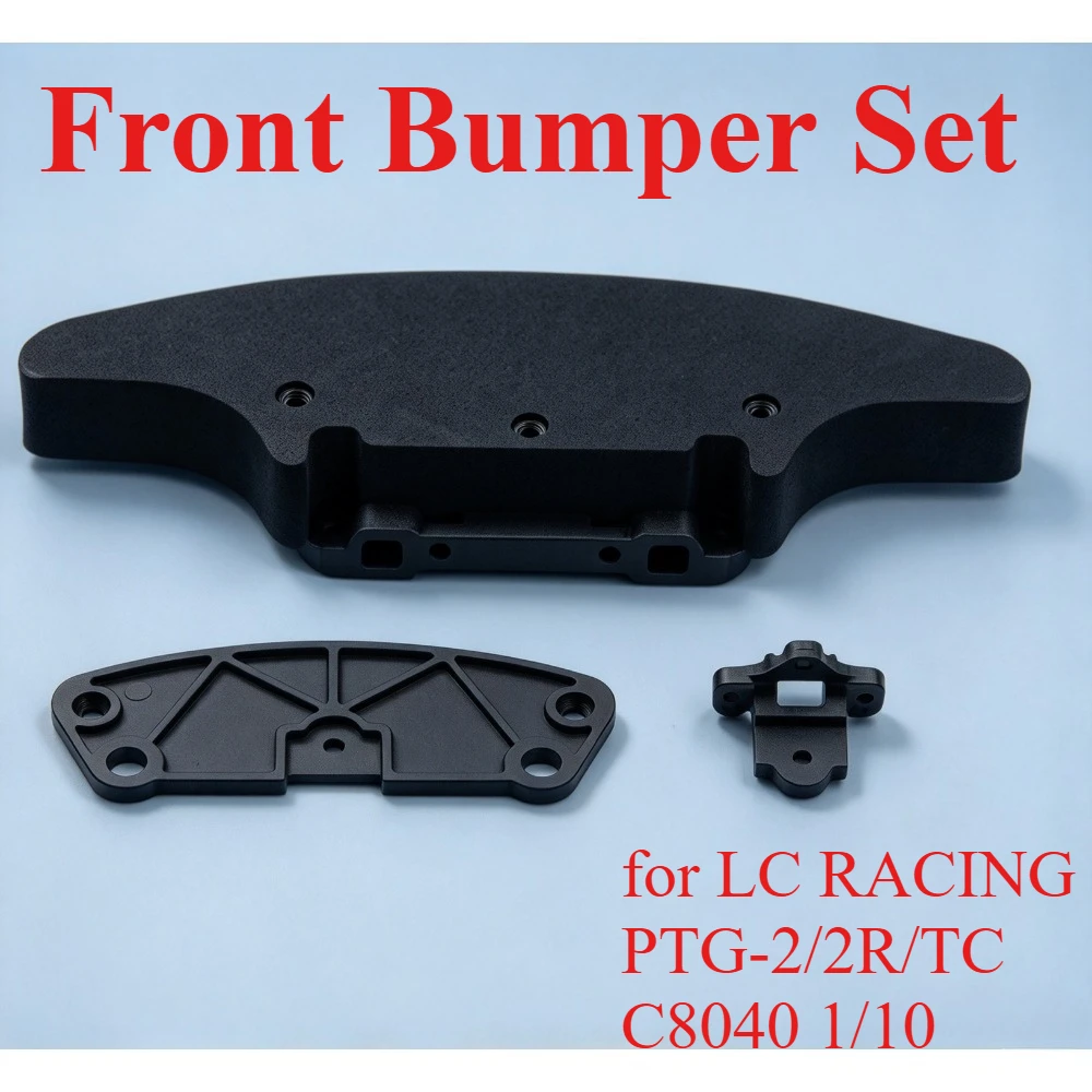 RC Upgrade Spare Parts Universal Front Bumper Set for LC RACING PTG-2/2R/TC C8040 1/10 custom size Replacement Repair Accessory