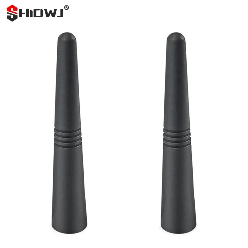 Car Universal Multifunction Metal Aluminum Black Radio Antenna 3.5 Inch AM/FM Radio Modified Short Antenna With 3 Screw