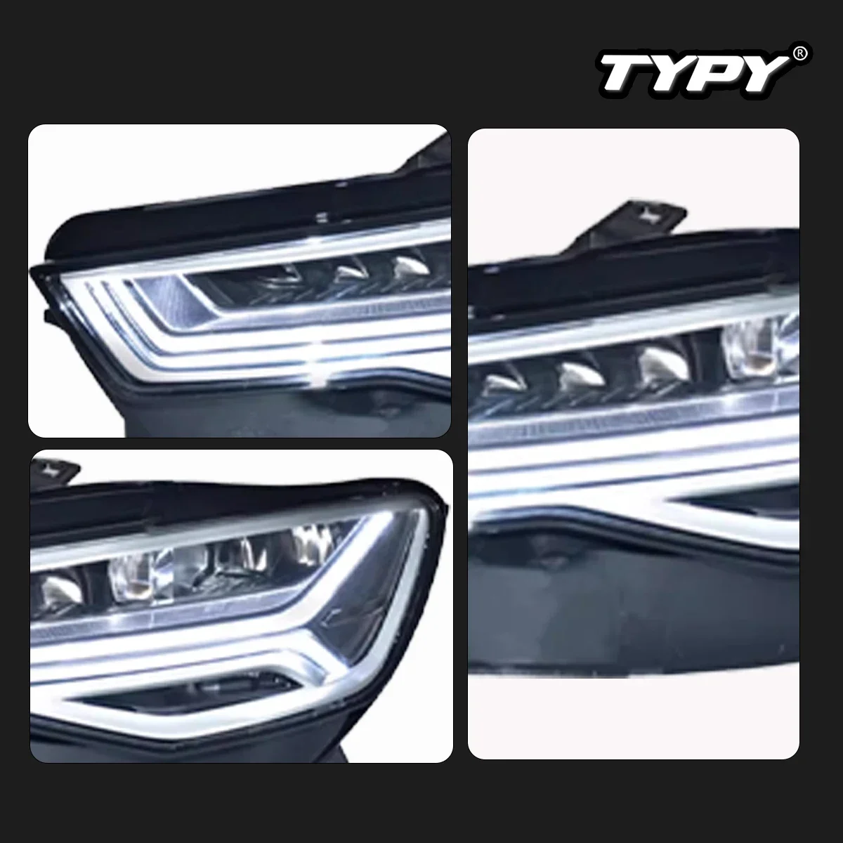 

TYPY New LED Head Lamp Upgrade Modified For Audi Ad C7 Headlight A6L 2012-2018 Dynamic Signal Head Lamp Auto Accessories