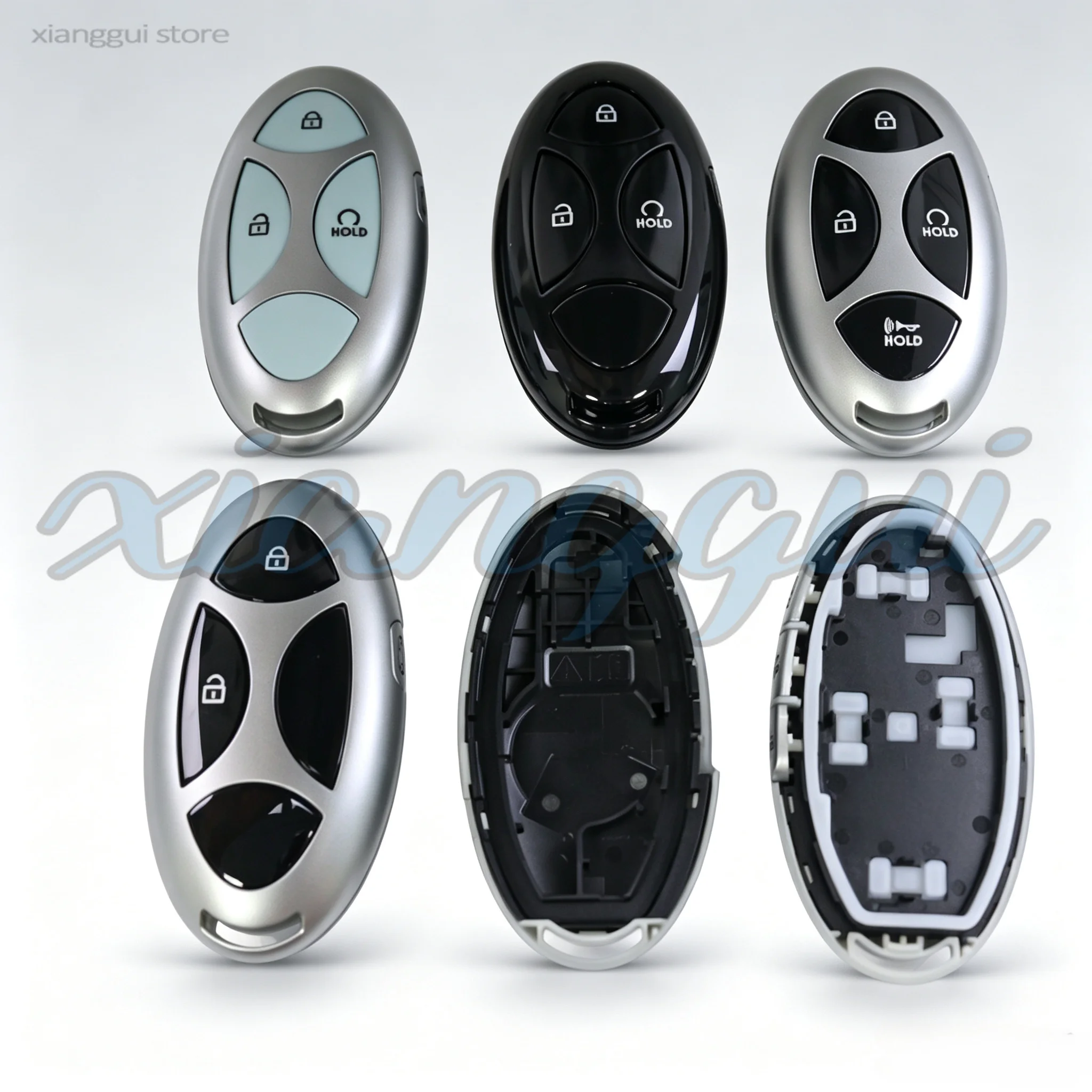 Car Key Remote Fob Housing Case for Hyundai Sonata Elantra NEXO IONIQ 5 IONIQ 6 Custo Tucson Palisade Santa Fe Kona Creta Ix25