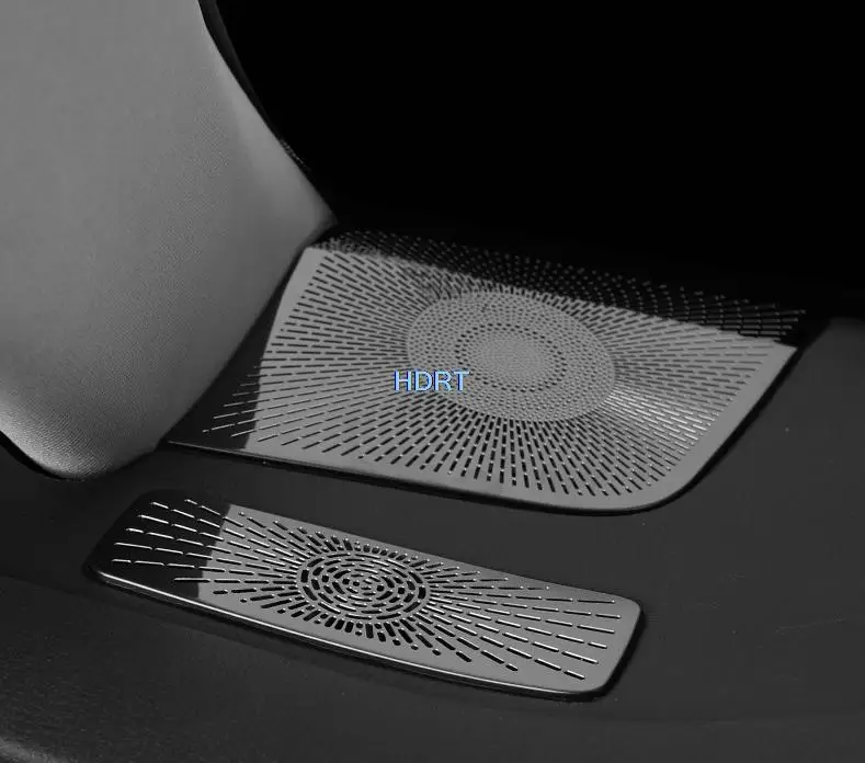 For Toyota Harrier 2022 Car Stainless steel Audio Speaker Cover Door Speaker Cover Horn Dashboard Side AC Trim frame Accessories