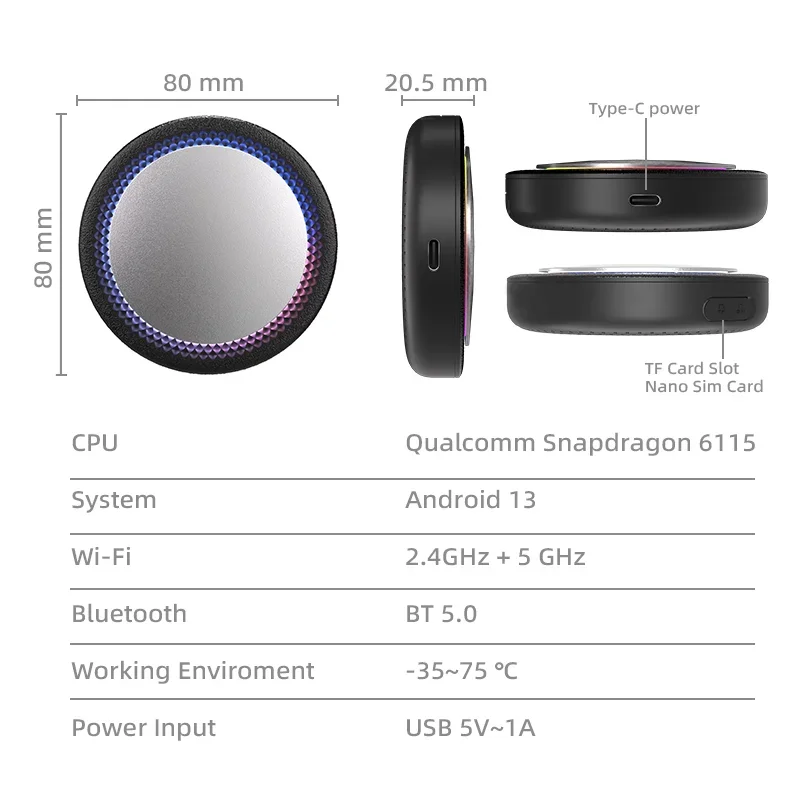 متوفر في المخزون 8 128 جيجا بايت Carplay Ai Box 3in1 محول تلقائي Netflix Youtube شاشة مرآة تعمل باللمس مع Sim وTfcard لهاتف iphone A #6