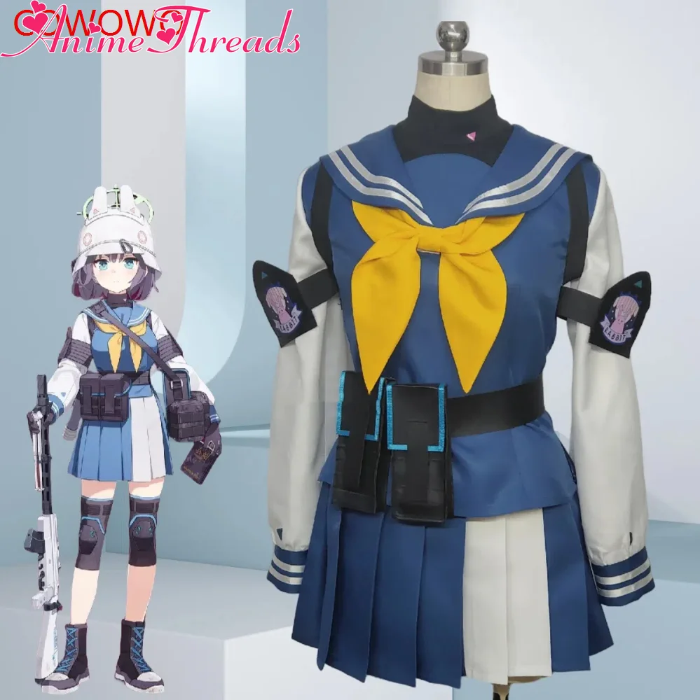 

THREAD Blue Archive Sorai Saki Sail Suit Lovely Rabbit Team Uniform Cosplay Costume Halloween Carnival Party Role Play Outfit