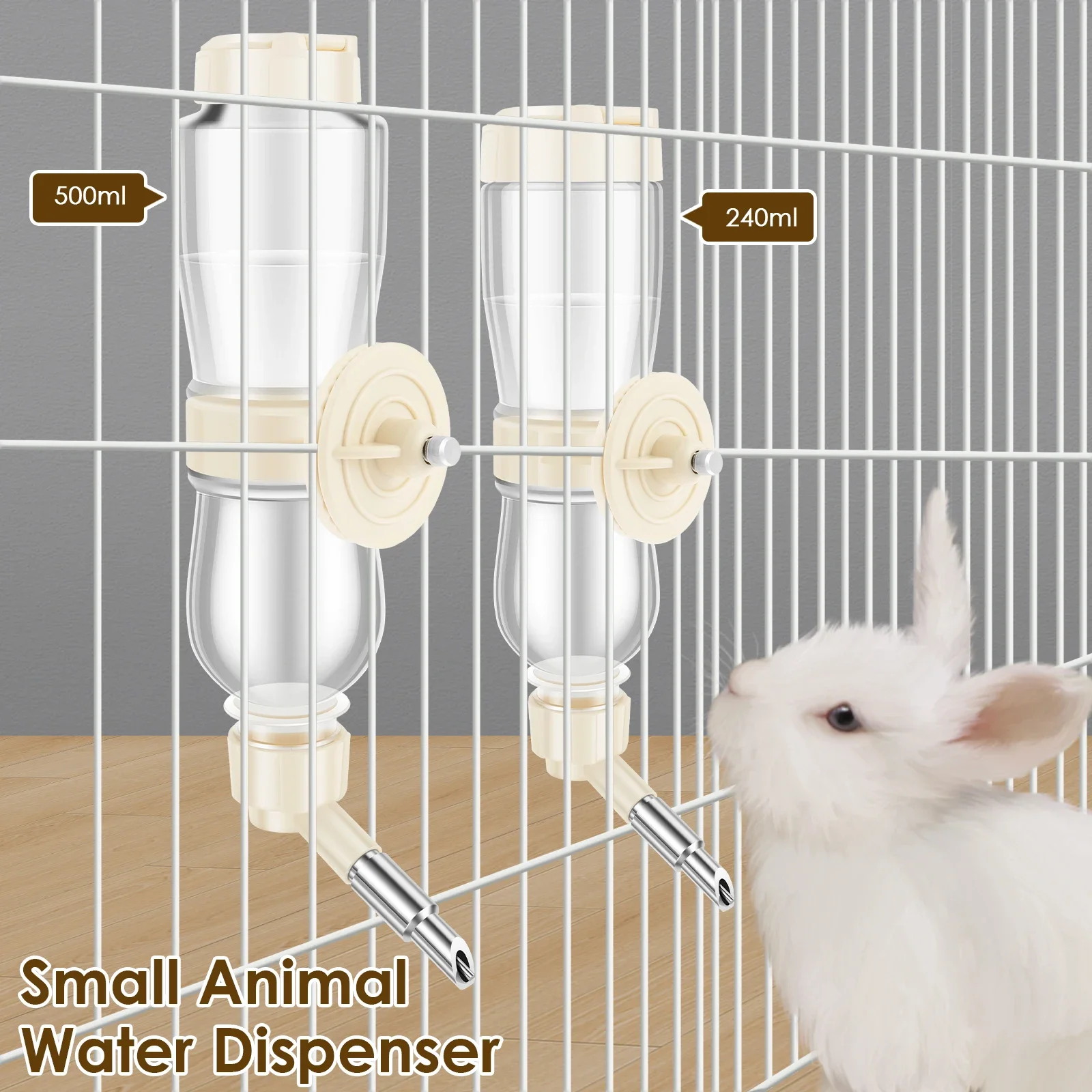 

Plastics Bird Water Feeder Automatic Parrot Water Feeder with 3.7cm Long Copper Spout Top Filling Bird Drinker Pet Bird Supplies